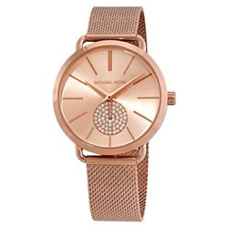 NEW MICHAEL KORS ROSE GOLD DIAL 38MM MSRP $300