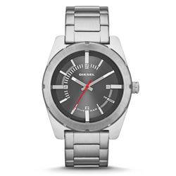 NEW DIESEL GUNMETAL DIAL 50MM WATCH MSRP $220