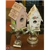 Image 1 : PAIR OF COUNTRY CHIC SHOWHOME BIRD HOUSES