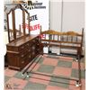 Image 1 : BEDROOM SUITE: INCLUDES 7 DRAWER DRESSER & MIRROR