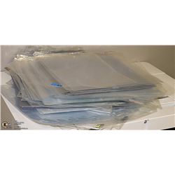 LOT OF 8 X 11 PLASTIC BINDER SHEETS