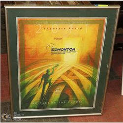 EDMONTON BRIDGES TO THE FUTURE FRAMED PICTURE