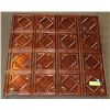 Image 1 : 2FT X 2FT COPPER TILES (PLASTIC)- 44SQFT TOTAL
