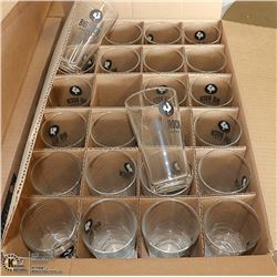 CASE OF 24 NEW BIG ROCK BEER GLASSES