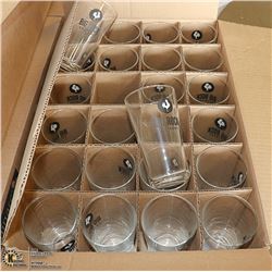 CASE OF 24 NEW BIG ROCK BEER GLASSES