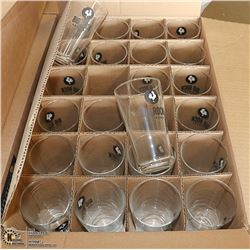 CASE OF 24 NEW BIG ROCK BEER GLASSES