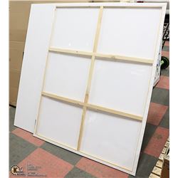 LOT OF 2 ARTISTIC PAINTING CANVASES 48" X 60"