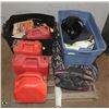 Image 1 : PALLET OF JERRY CANS, HARNESSES, WORK GEAR & MORE