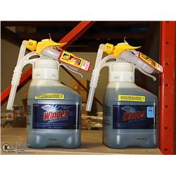 LOT OF 2 COMMERCIAL WINDEX 1.5 LITRE BOTTLES