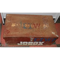 LOCKABLE RED JOB BOX 30.5 X 17 X 13"