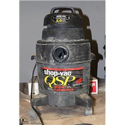 SHOP VAC WITH 8 FOOT HOSE AND ATTACHMENTS