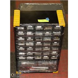 PAIR OF HANDY MAN PART STORAGE CABINETS WITH