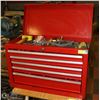 Image 1 : 5 DRAWER RED TOOLBOX WITH CONTENTS