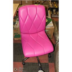 ADJUSTABLE PINK DESK CHAIR