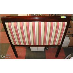 WOOD HEADBOARD WITH FABRIC INSERT