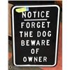 Image 1 : METAL "BEWARE OF........ SIGN