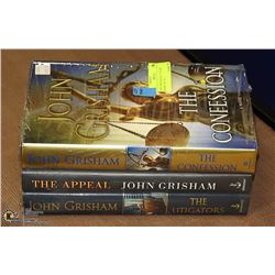 JOHN GRISHAM HARDCOVER BOOKS- SET OF 3