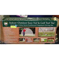 GOLF NET & TURF TEE SET- INDOOR/OUTDOOR- CLUB