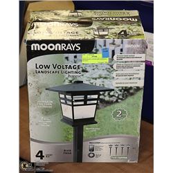 MOON RAYS LANDSCAPE LIGHTING- SET OF 4