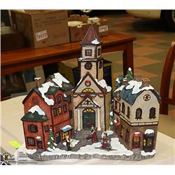 CHRISTMAS VILLAGE- DECORATIVE & LIGHTED