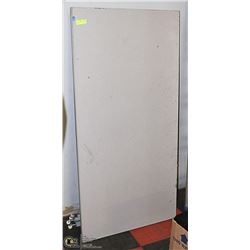 INDUSTRIAL METAL TABLE ON WHEELS 5' LONG