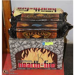HEARTH FIRELOGS- BOX OF 9