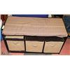 Image 1 : BENCH SEAT WITH CANVAS BINS