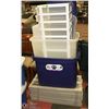 Image 1 : PLASTIC STORAGE- CABINET AND TOTES ASSORTED SIZES