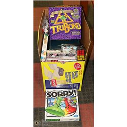 BOARD GAMES- LARGE BOX LOT