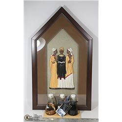 PICTURE 3 AFRICAN LADIES +TRIO OIL+VINEGAR ON STAN