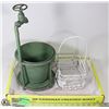 Image 1 : PLANT STAND WITH FAUCET + METAL BASKET
