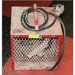 RED WORKSITE HEATER