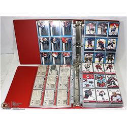 2 ALBUMS OF HOCKEY CARDS 100'S IN EACH ALBUM