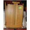 Image 1 : WOOD ARTIST EASEL &  OIL PAINTS