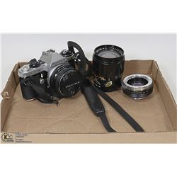 PENTAX MESUPER 35MM CAMERA, COMPUTRON LENS, CANNON