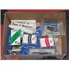 Image 1 : ESTATE BOX OF MISC: INCLUDES NEW PADLOCK, NEW POLO
