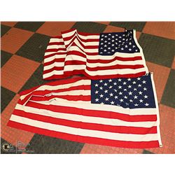 LOT OF 2 CANVAS CONFEDERATE FLAGS