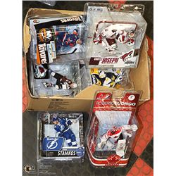 LOT OF SIX ASSORTED HOCKEY MCFARLANE FIGURES
