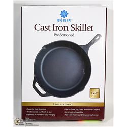 NEW 12.5" CAST IRON SKILLET