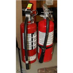 LOT OF 2 X 5LBS  CHARGED FIRE EXTINGUISHERS
