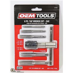 NEW OEMTOOLS 6 PC TAP WRENCH SET - SAE