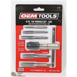 NEW OEMTOOLS 6 PC TAP WRENCH SET - SAE