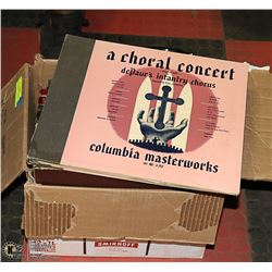 BOX OF 30 MISCELLANEOUS 78 RPM RECORDS IN