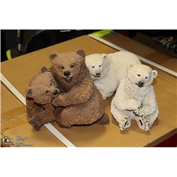 FLAT OF 3 KEITH SANDALAK BEARS