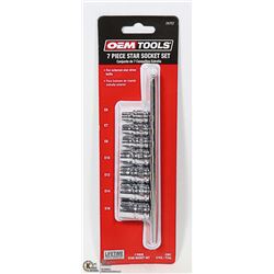 NEW OEM TOOLS 7 PC STAR SOCKET SET - E6,E7,E10,E12