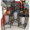 Image 1 : PARTYLITE 3 SET METAL FRAME CANDLE HOLDER