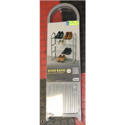 NEW GREY 4 LEVEL SHOE RACK