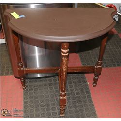 ANTIQUE HALF-MOON SIDE TABLE