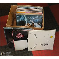 BOX OF 39 VINTAGE LP'S INCLUDES PAUL SIMON,