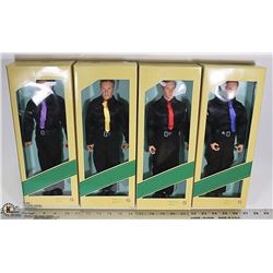 FLAT OF 4 MALE DOLLS (IN BOX)